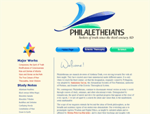 Tablet Screenshot of philaletheians.co.uk